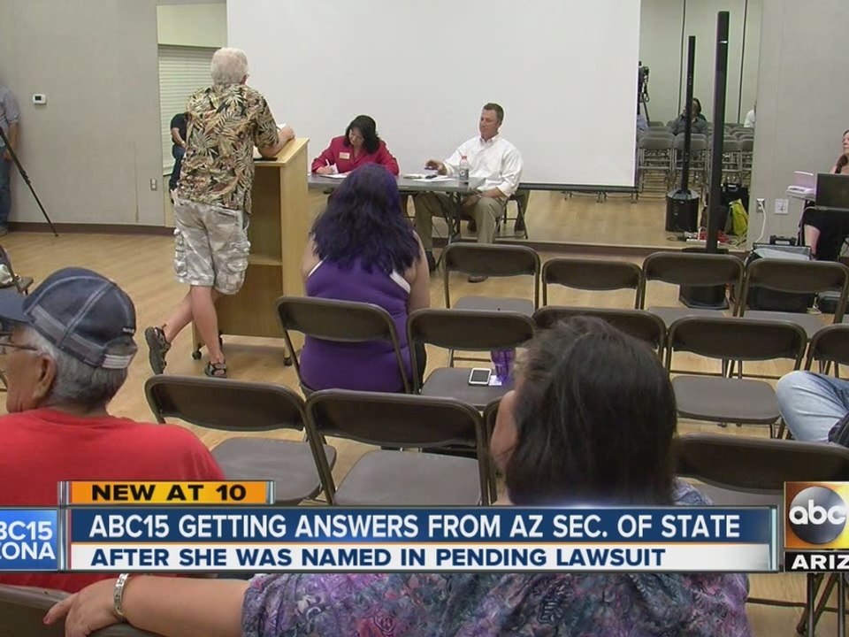 Michele Reagan attends second voting community meeting