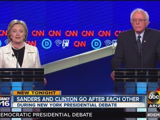 Clinton, Sanders debate ahead of New York primary