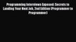 [Read book] Programming Interviews Exposed: Secrets to Landing Your Next Job 2nd Edition (Programmer