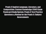 Read Praxis II English Language Literature and Composition: Content Knowledge (5041) Exam Flashcard