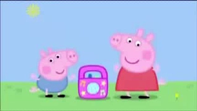 Peppa Pig listens to grown up music