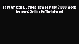 [Read book] Ebay Amazon & Beyond: How To Make $1000 Week (or more) Selling On The Internet