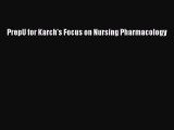 PDF PrepU for Karch's Focus on Nursing Pharmacology  EBook