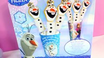 Baking Disney Frozen Olaf Marshmallow Cookie Pops - Cookieswirlc Food Video