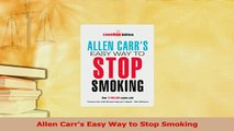 Read  Allen Carrs Easy Way to Stop Smoking PDF Free