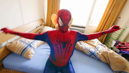 SPIDERMAN & IRONMAN & CAPTAIN AMERICA! Funny Dream! Superhero Fun Movie in Real Life