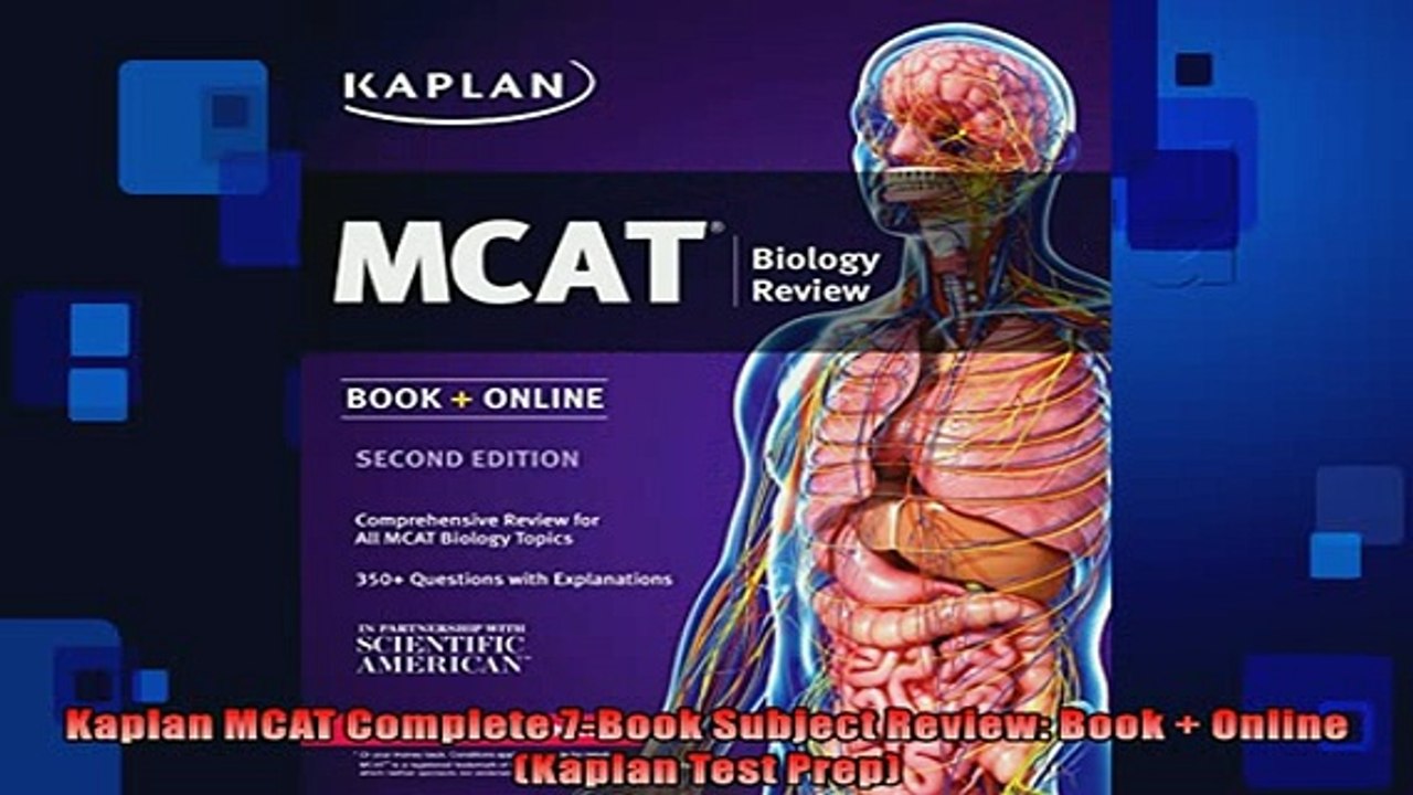 FREE PDF  Kaplan MCAT Complete 7Book Subject Review Book  Online Kaplan Test Prep  FREE BOOOK ONLINE