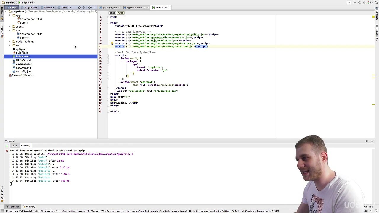2- 003 Initializing our Root Component