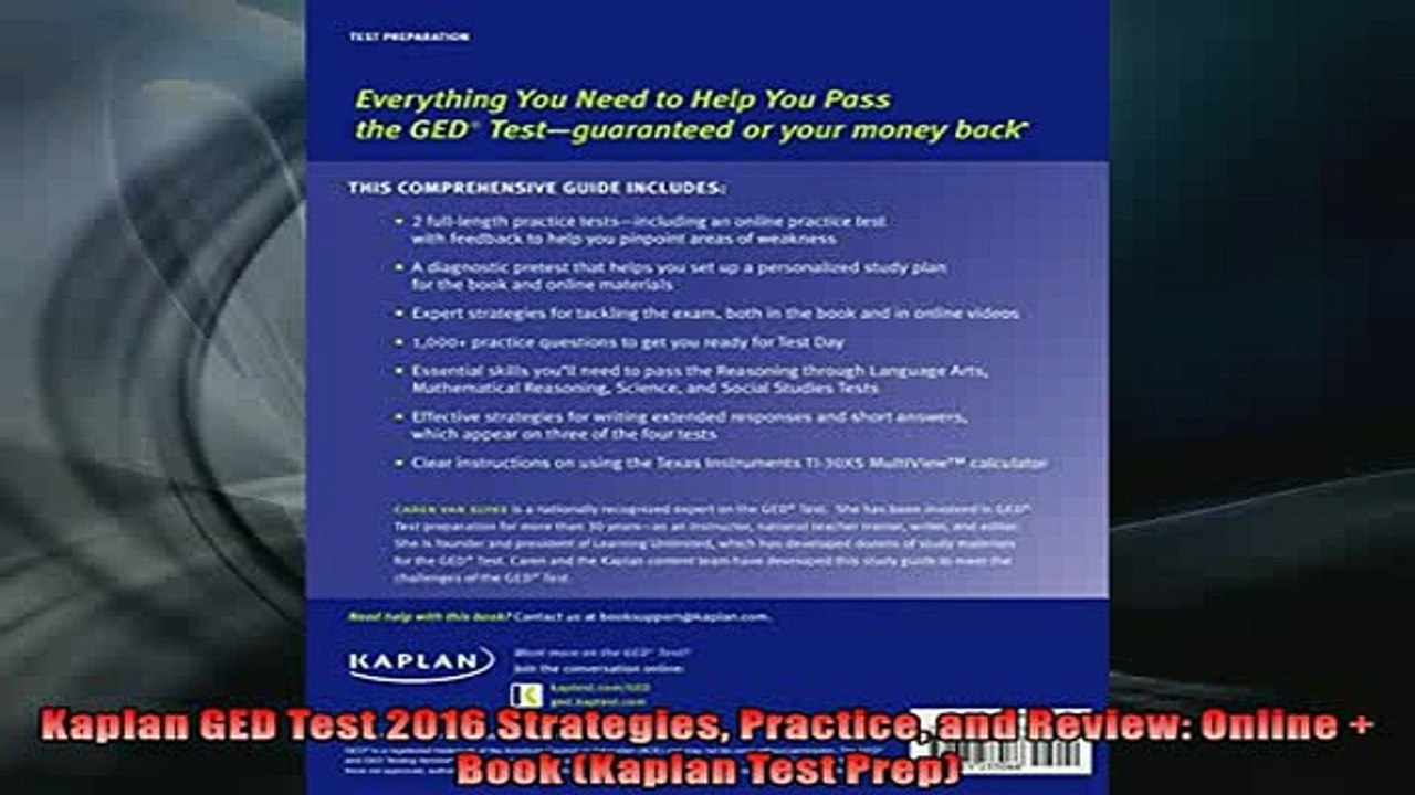 FREE PDF  Kaplan GED Test 2016 Strategies Practice and Review Online  Book Kaplan Test Prep  DOWNLOAD ONLINE