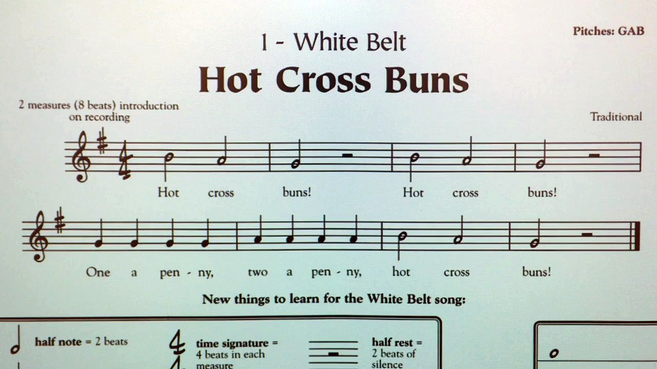 Hot cross buns recorder