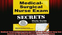 FREE DOWNLOAD  MedicalSurgical Nurse Exam Secrets Study Guide MedSurg Test Review for the  DOWNLOAD ONLINE