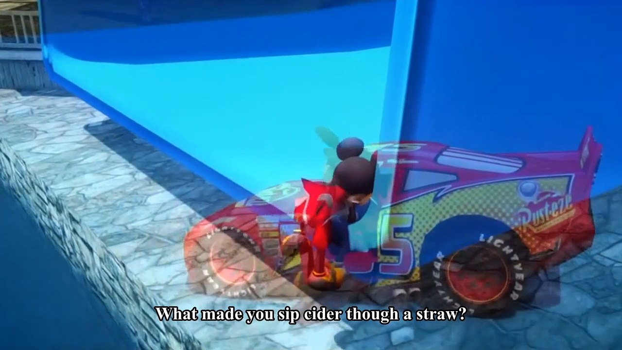 Spiderman Songs Nursery ♪ Sipping Cider Through a Straw ♪ McQueen Cars and Mickey Mouse