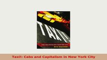 PDF  Taxi Cabs and Capitalism in New York City Read Online