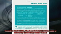 FREE DOWNLOAD  Essential Study Skills The Complete Guide to Success at University SAGE Study Skills READ ONLINE