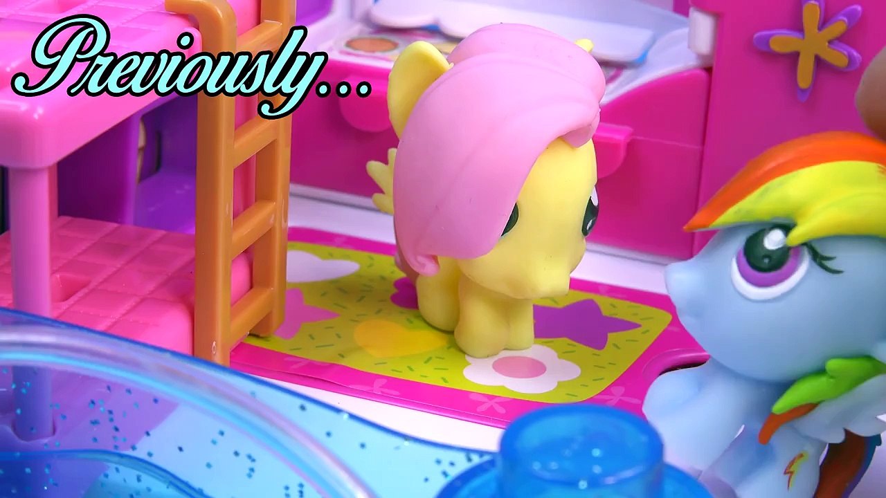 MLP Fashems Rainbow Dash Fluttershy Shopkins ROAD TRIP RV Camper My Little Pony Video Series Part 3