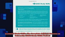 Free PDF Downlaod  Essential Study Skills The Complete Guide to Success at University SAGE Study Skills  DOWNLOAD ONLINE