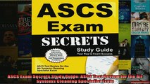 FREE DOWNLOAD  ASCS Exam Secrets Study Guide ASCS Test Review for the Air Systems Cleaning Specialist  FREE BOOOK ONLINE