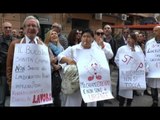 Napoli - Da laboratori di analisi a sedi di prelievo, è protesta (14.04.16)