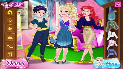 Disney Princess Job Interview - Elsa Ariel and Snow White Dress Up Game