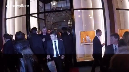 Carla Bruni attends event on Bond Street in London, UK