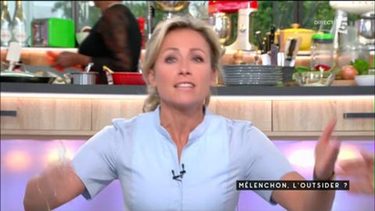 Anne-Sophie Lapix recadre Jean-Luc Mélenchon