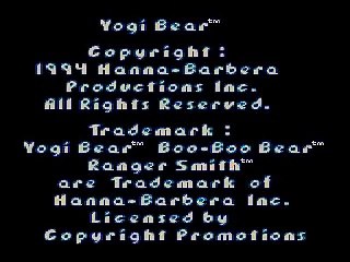 Genesis - Yogi Bear's Cartoon Capers Intro