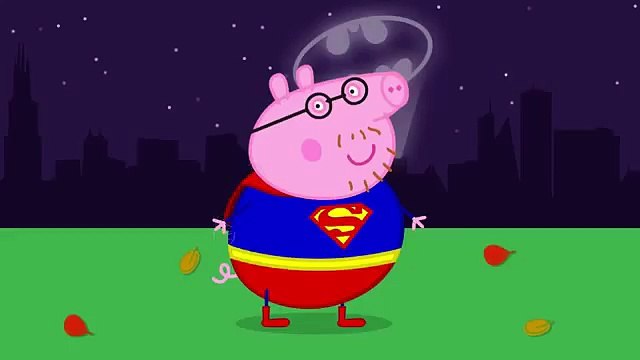 Peppa pig y batman vs superman the flash wonder woman halloween la cerdita en español