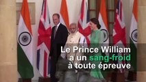 Face à la douleur, le Prince William tout en retenue