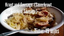 Krapt and Sausage  (Sauerkraut and Smoked Sausage) Recipe