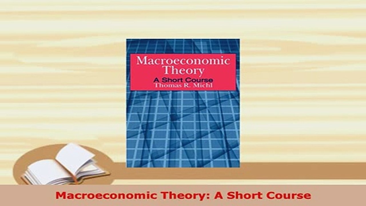 Download  Macroeconomic Theory A Short Course Ebook