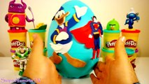 Dev Yumurta Donald Duck ve Superman Dev Sürpriz Yumurta - Play Doh Oyun Hamuru Oyuncak Yumurta #14