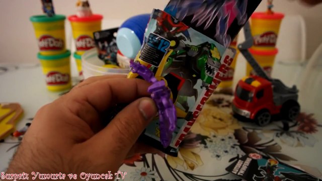 Dev Yumurta Transformers Bumble Bee Dev Sürpriz Yumurta Açma Play Doh Oyun Hamuru Oyuncaklar #13
