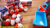 15 Kinder Surprise Sürpriz Yumurta Açma  Oyuncak Traktör ve Sürpriz Yumurta Çöp Temizliği izle
