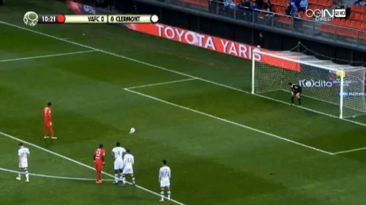 Joia Nuno Da Costa Penalty Goal HD - Valenciennes 1-0 Clermont - 15.04.2016 HD