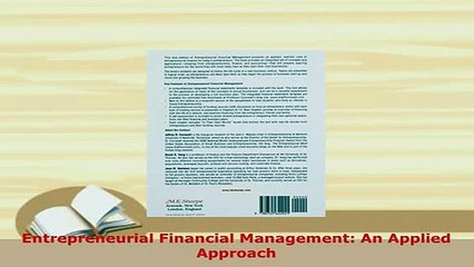 Download  Entrepreneurial Financial Management An Applied Approach Ebook
