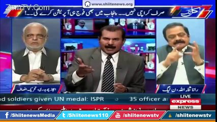 Shahid latif speak impudently to Rana SanaUllah in a Live show