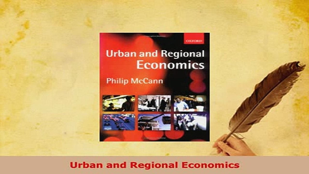 Download  Urban and Regional Economics Free Books