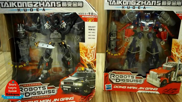 2 Transformers Oyuncak – Ironhide ve Optimus Prime Transformers Robot