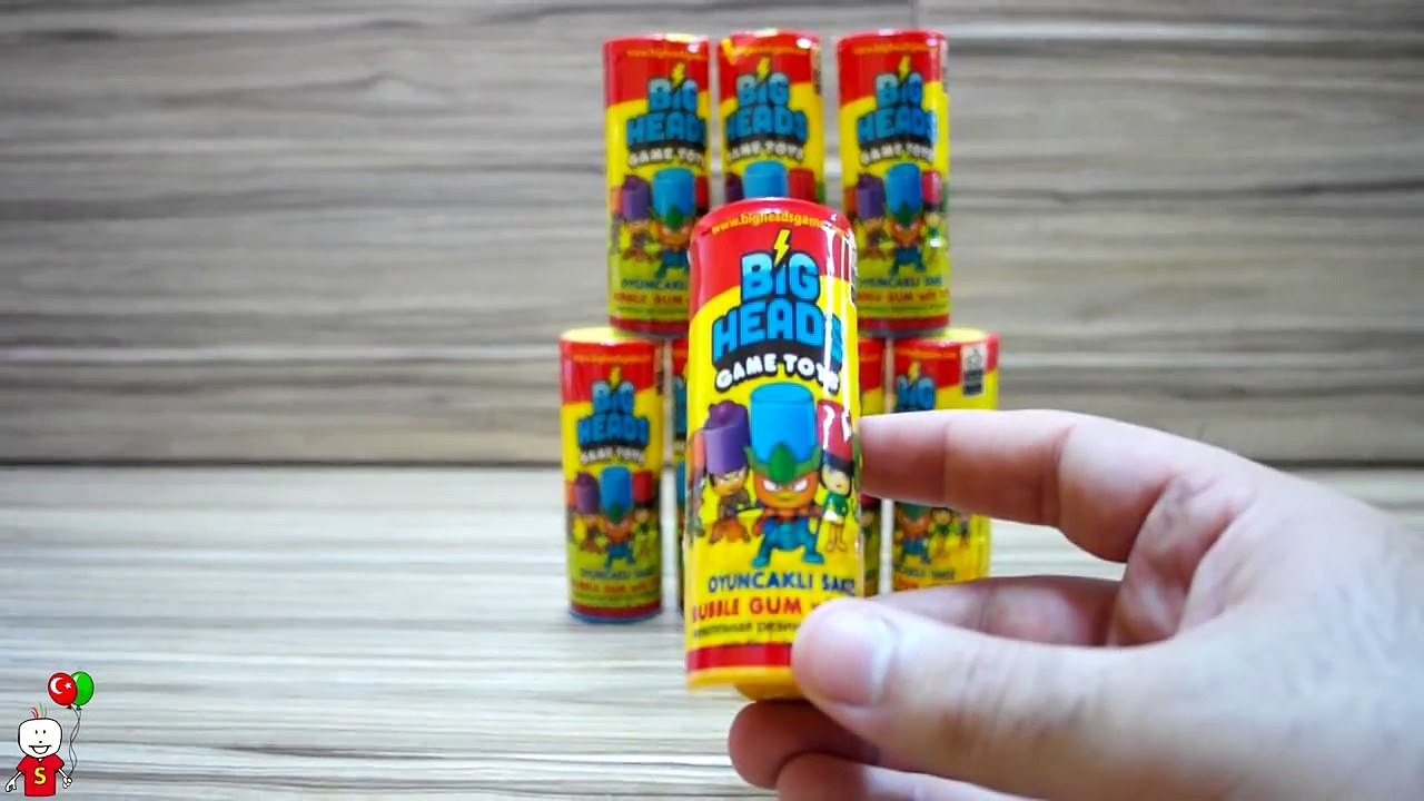 9 Sürpriz Koca Kafalı Savaşçı Oyuncak Açma - Sürpriz Yumurta ve Oyuncak TV