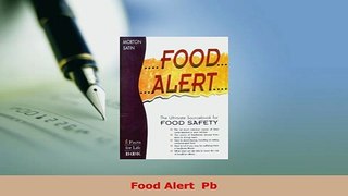PDF  Food Alert  Pb PDF Book Free