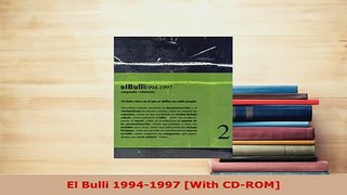 PDF  El Bulli 19941997 With CDROM PDF Book Free