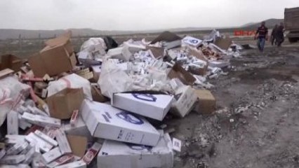 Aksaray'da 1 Milyon 200 Bin Paket Kaçak Sigara İmha Edildi