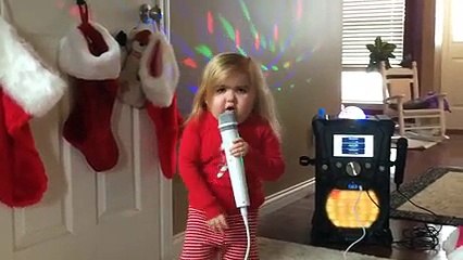 This Little Girl Receive A Karaoke Machine...After A Few Seconds....I Love Her