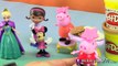 Peppa Pigs PLAY-DOH Cookie Party! FROZEN Elsa Doc McStuffins Minnie Mouse Mummy by HobbyKidsTV