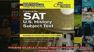 FREE PDF  Cracking the SAT US History Subject Test College Test Preparation  DOWNLOAD ONLINE