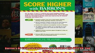 READ book  Barrons AP Chinese Language and Culture with MP3 CD 2nd Edition  BOOK ONLINE