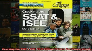 EBOOK ONLINE  Cracking the SSAT  ISEE 2016 Edition Private Test Preparation  FREE BOOOK ONLINE