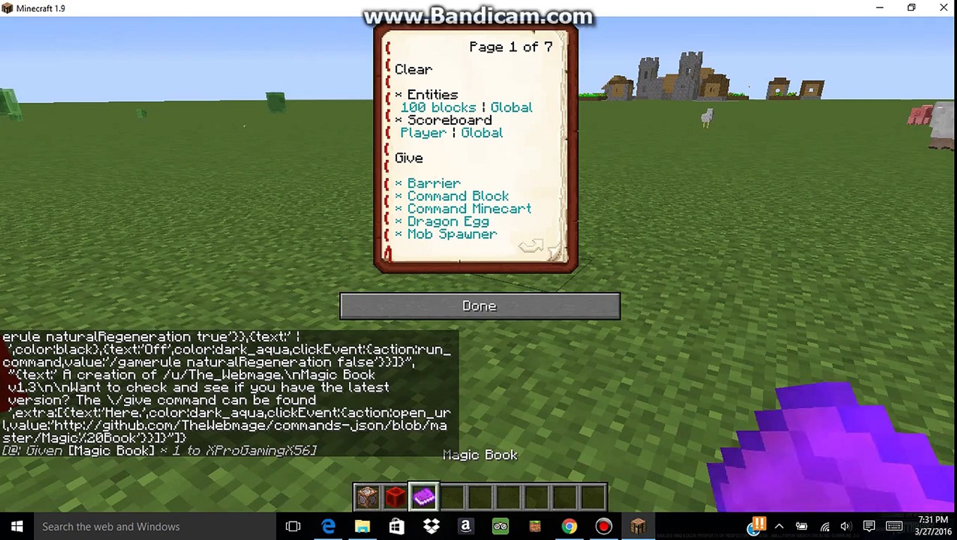 Minecraft One Command Ultimate Command Book Video Dailymotion