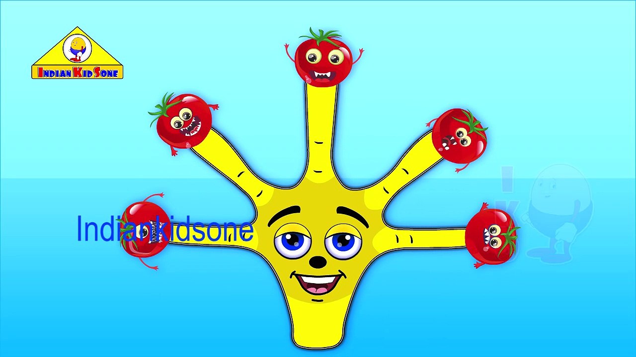 Tomato Finger Family Song for kids   - nursery kids cartoon tv