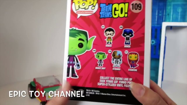 GIANT Teen Titans Go! PLAY-DOH Surprise Egg At T-Tower with Beast Boy, Robin & Cyborg Pop Figures